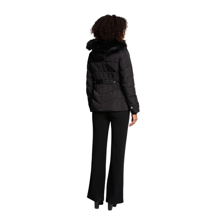 Morgan De Toi 252-GITELA chaqueta acolchada negra de mujer en vista posterior