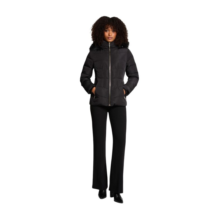 Morgan De Toi 252-GITELA chaqueta acolchada negra de mujer en vista frontal