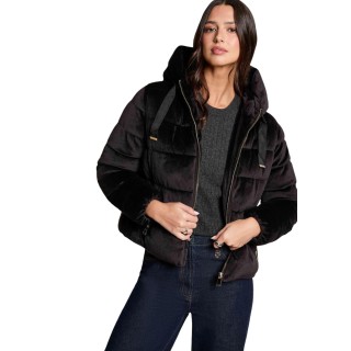 Morgan De Toi chaqueta de mujer negra de pana 262-GLAMI vista frontal
