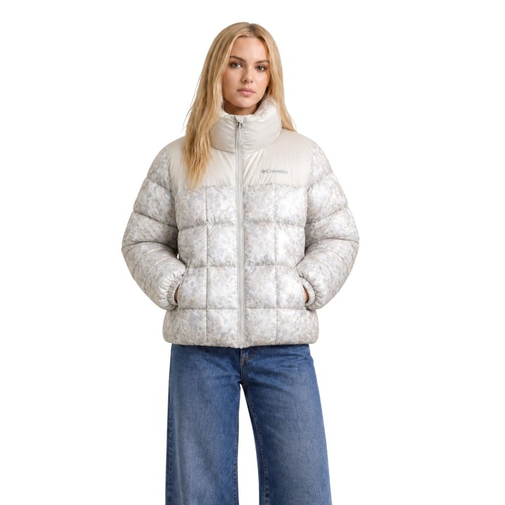 Chaqueta Columbia Puffect III Printed Jacket 2171281 de mujer en marfil vista frontal