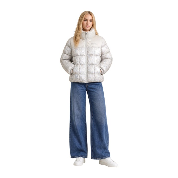 Chaqueta Columbia Puffect III Printed Jacket 2171281 de mujer en marfil vista frontal
