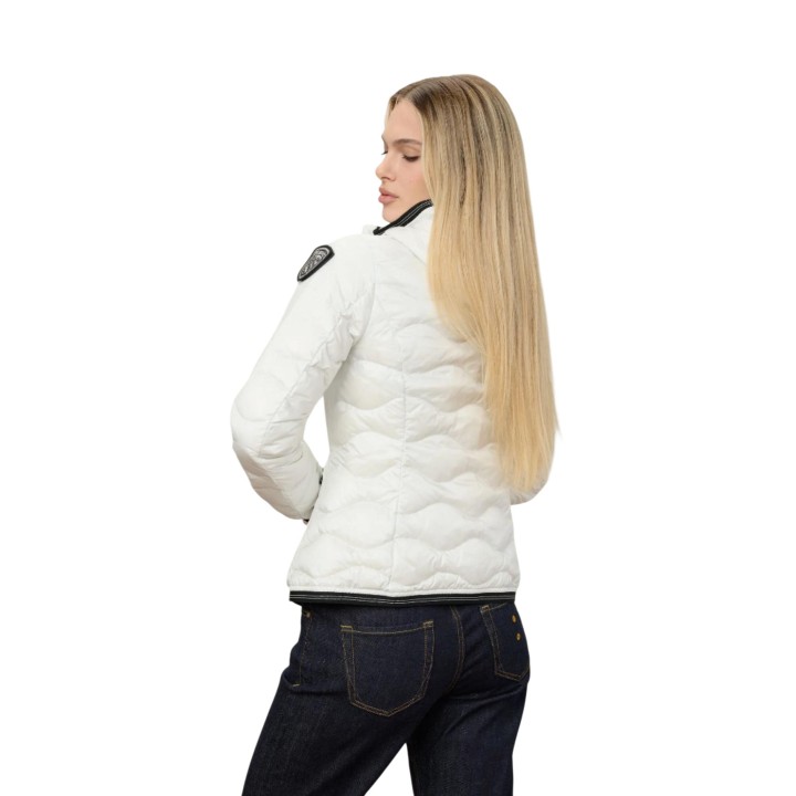 Blauer. Camelia chaqueta de mujer blanca vista posterior