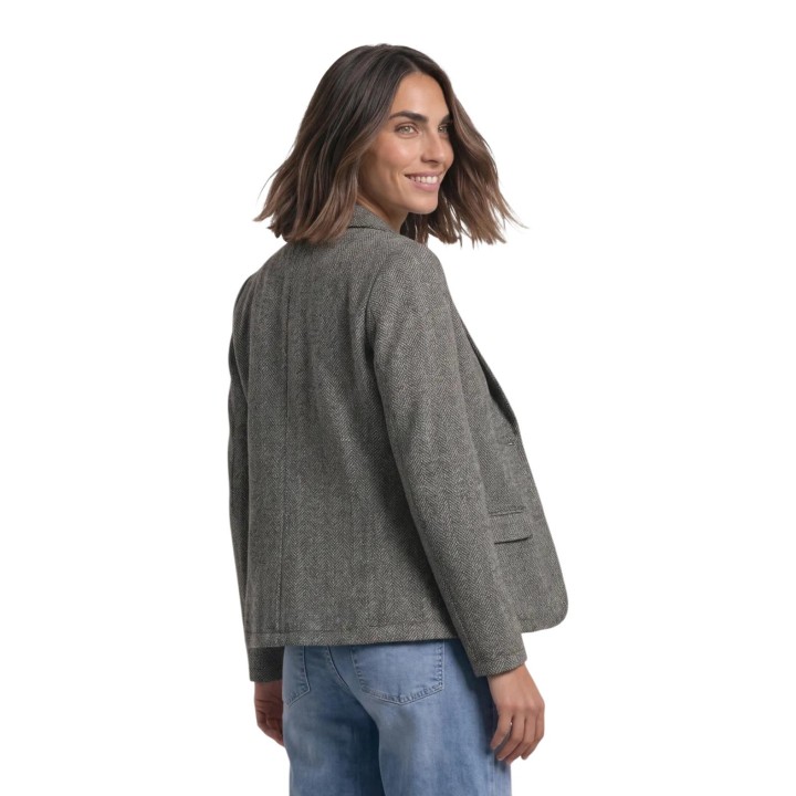 Street One blazer de mujer negro de espiga modelo 213112 vista posterior