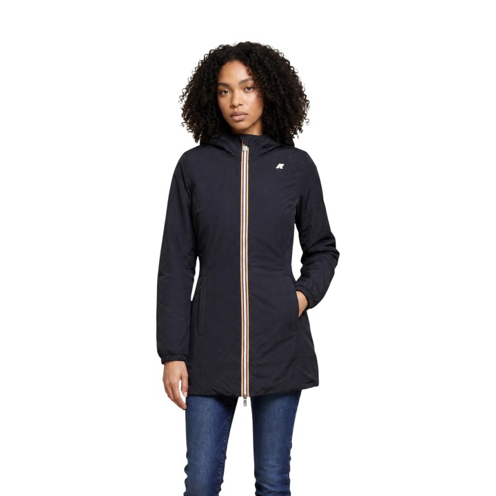 Kway chaqueta de mujer Denise ST Warm Double negra vista frontal