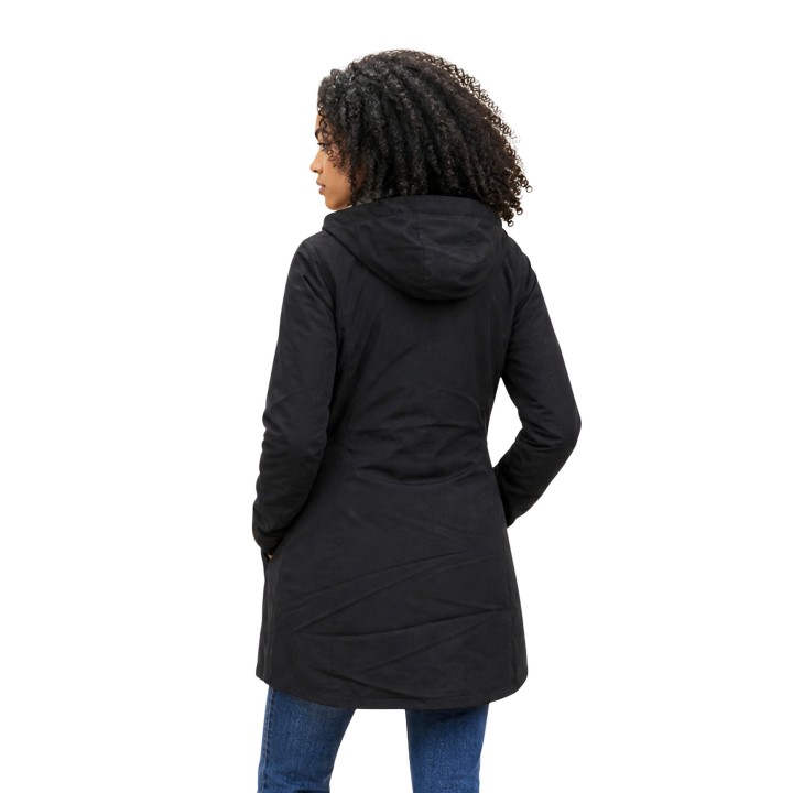 Kway chaqueta de mujer Denise ST Warm Double negra vista posterior