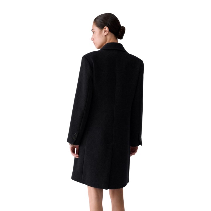 Liu-Jo abrigo negro de mujer WF6411 T720A vista posterior