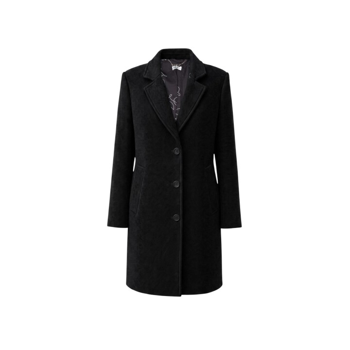 Liu-Jo abrigo negro de mujer WF6411 T720A vista frontal de la prenda