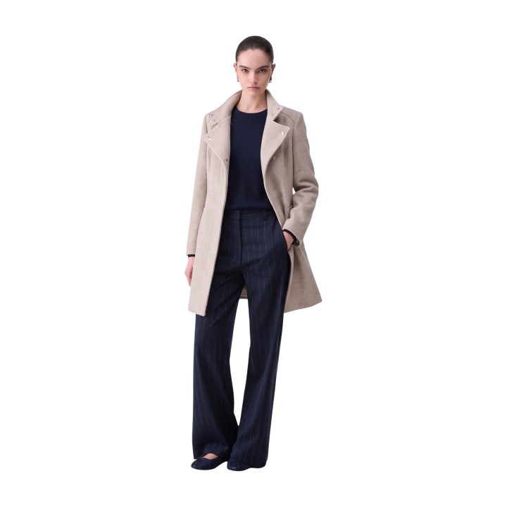 Abrigo de mujer Liu-Jo beige WF6412 T720A vista de tres cuartos