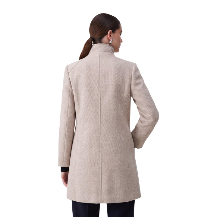 Abrigo de mujer Liu-Jo beige WF6412 T720A vista posterior