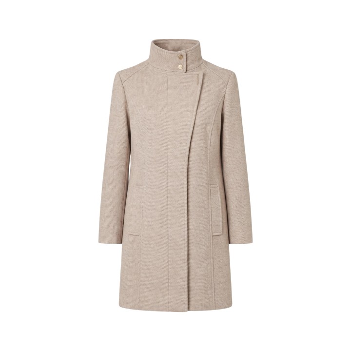 Abrigo de mujer Liu-Jo beige WF6412 T720A vista frontal