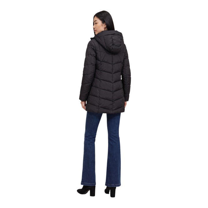 Choral chaqueta acolchada negra de mujer SLI6GC026271D vista posterior