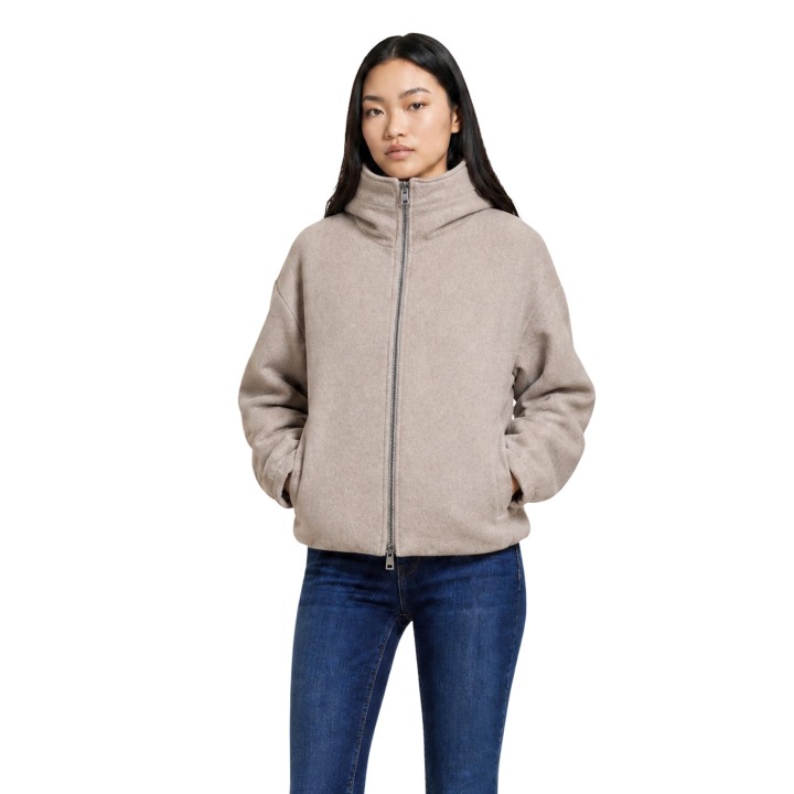 Choral chaqueta de mujer beige claro SLI6GB026249D vista frontal