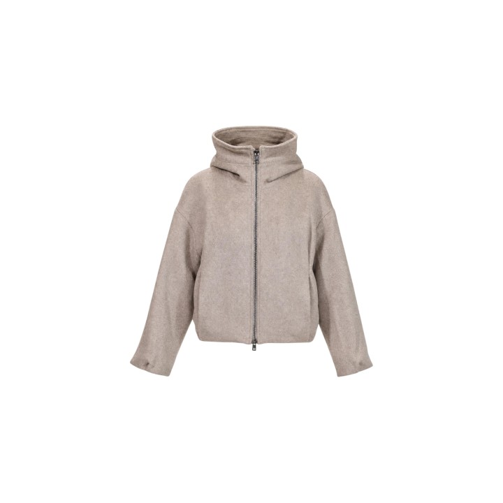 Choral chaqueta de mujer beige claro SLI6GB026249D vista frontal sin modelo