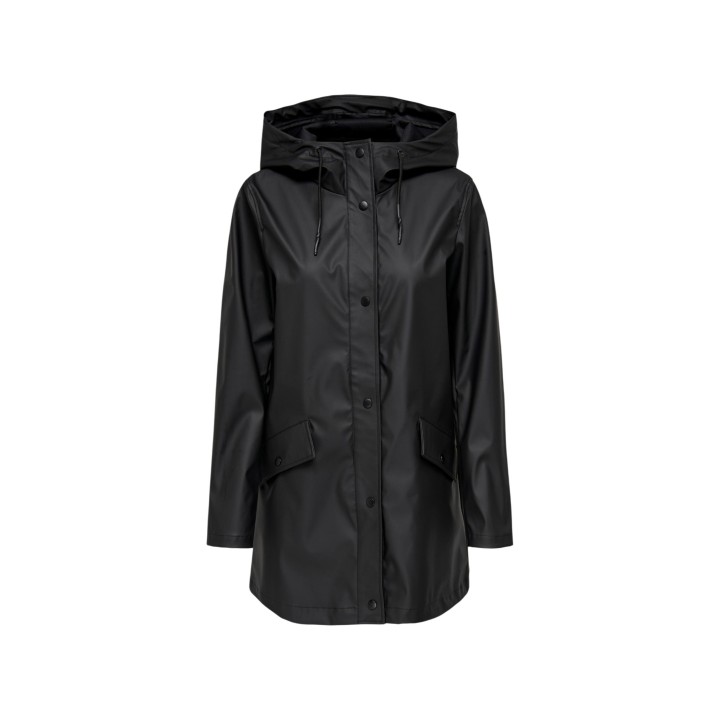 Only gabardina negra de mujer 15261734 vista frontal