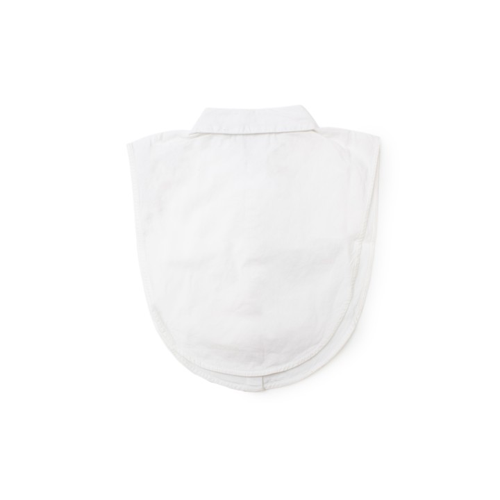 Only camiseta blanca de mujer Shelly con cuello camisero vista posterior