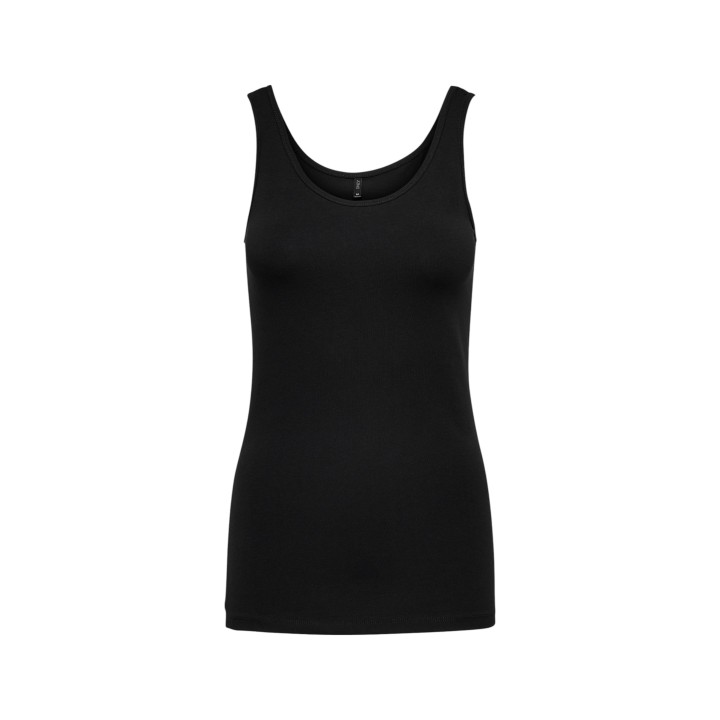 Only camiseta de tirantes para mujer negra referencia 15095808 vista frontal