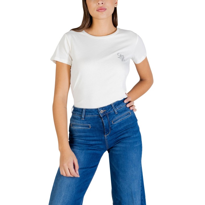 Liu-Jo camiseta de mujer blanca TA6056 JS923 vista frontal