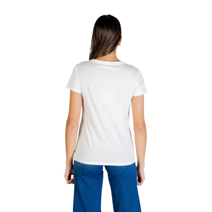 Liu-Jo camiseta de mujer blanca TA6056 JS923 vista posterior