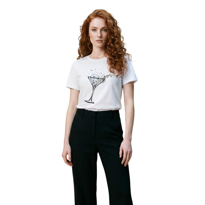 Liu-Jo camiseta de mujer blanca ECS MODA WA6237 JS923 vista frontal