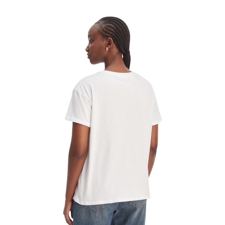 Camiseta blanca de mujer Liu-Jo ECS MODA WA6372 JS923 vista posterior