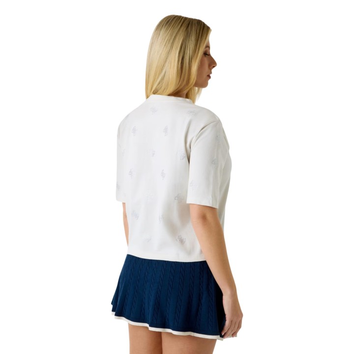 Guess Active camiseta de mujer blanca Silvy 4G vista posterior
