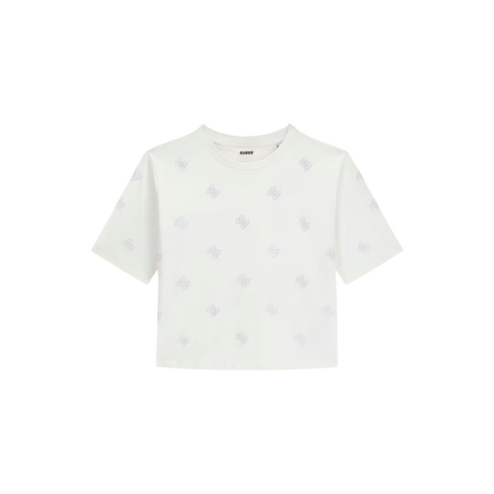 Guess Active camiseta de mujer blanca Silvy 4G vista frontal