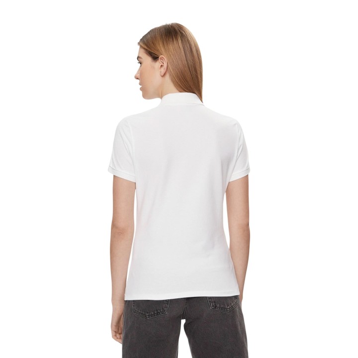 Levi's camiseta polo de mujer blanca 52599-0000 vista posterior