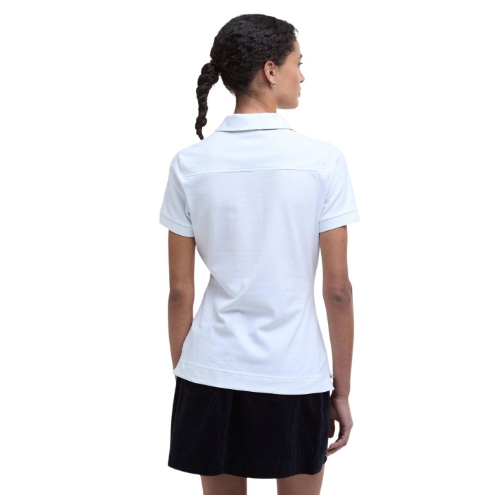 Barbour camiseta de mujer blanca Portsdown Top LML0634 vista posterior
