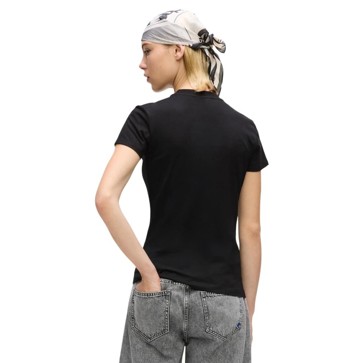 Karl Lagerfeld Jeans camiseta negra de mujer B2W17064 vista posterior