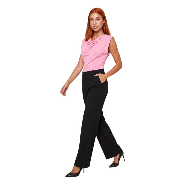 I am camiseta de mujer rosa modelo 17198 vista de tres cuartos