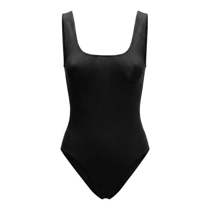 I am body femenino negro de viscosa 26512 vista frontal de detalle