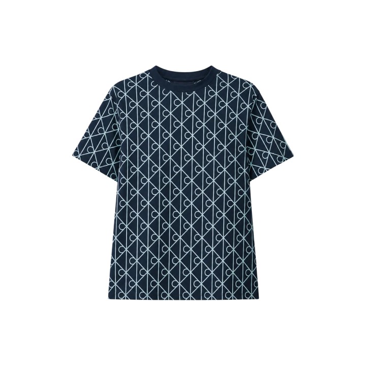 Calvin Klein Jeans camiseta de mujer azul LV047G811G en vista posterior