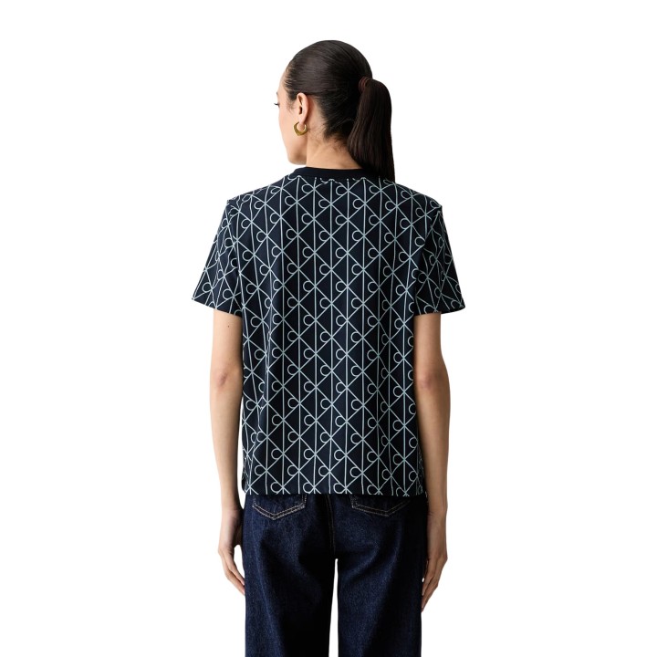 Calvin Klein Jeans camiseta de mujer azul LV047G811G en vista frontal