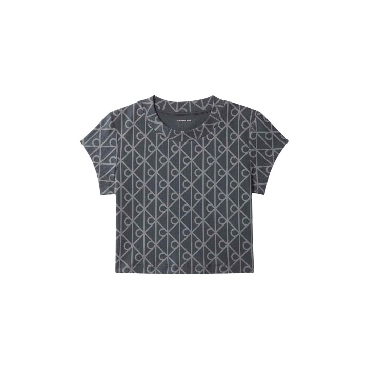 Camiseta de mujer Calvin Klein Jeans LV047G830G color antracita vista posterior