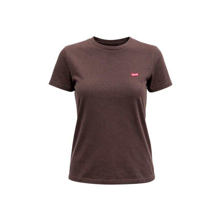 Levi's® camiseta de mujer marrón vista frontal de la prenda