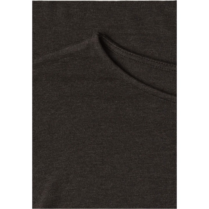 Street One camiseta de mujer marrón modelo 325706 detalle del tejido