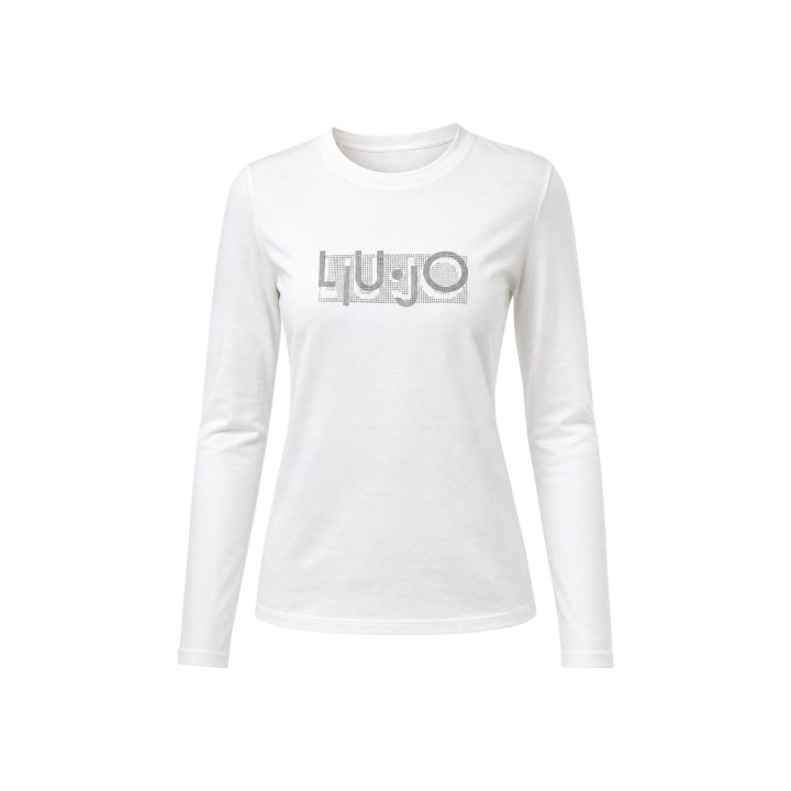 Liu-Jo camiseta de mujer blanca TF6248 JS003 vista frontal