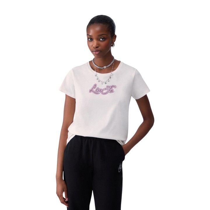 Liu-Jo camiseta de mujer blanca TF6283 JS923 vista frontal