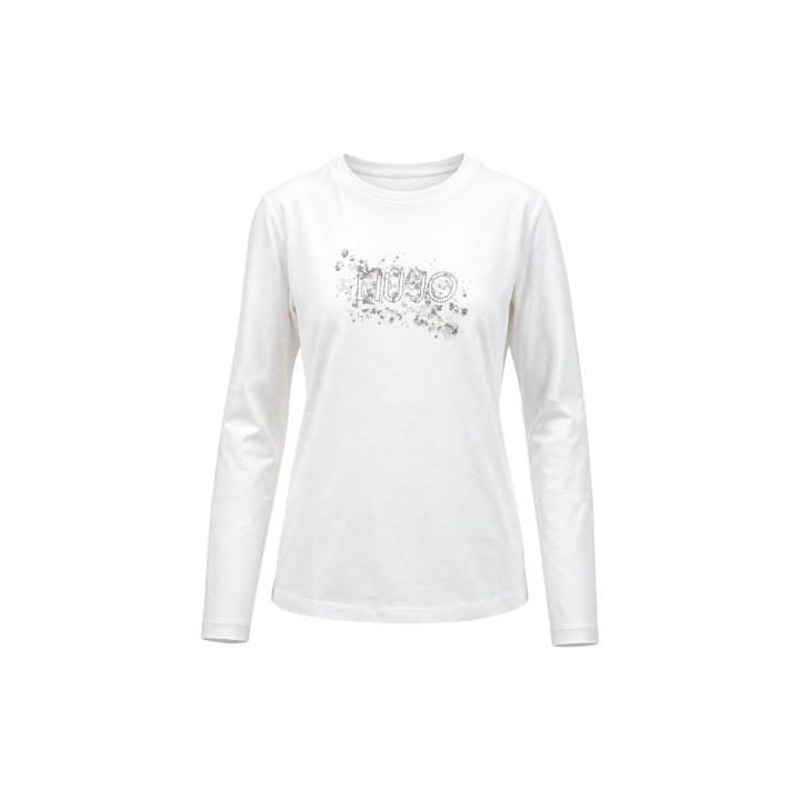 Liu-Jo camiseta de mujer blanca TF6286 JS003 vista frontal