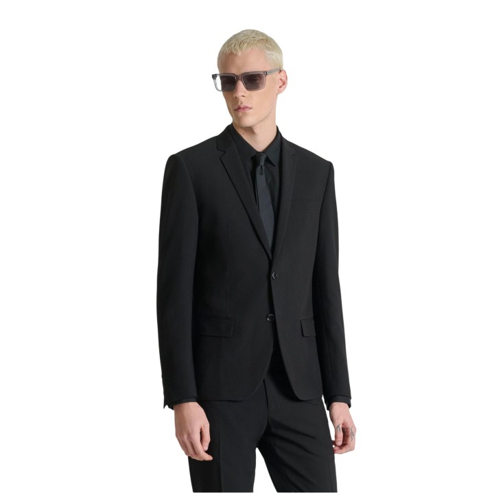 Antony Morato blazer de hombre negro vista frontal