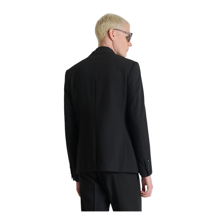 Antony Morato blazer de hombre negro vista posterior