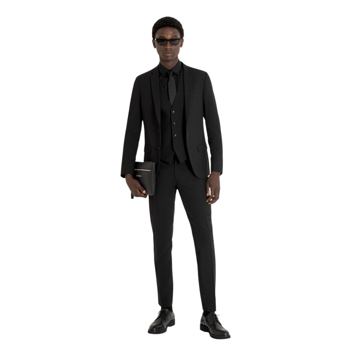 Antony Morato blazer de hombre negro vista de tres cuartos
