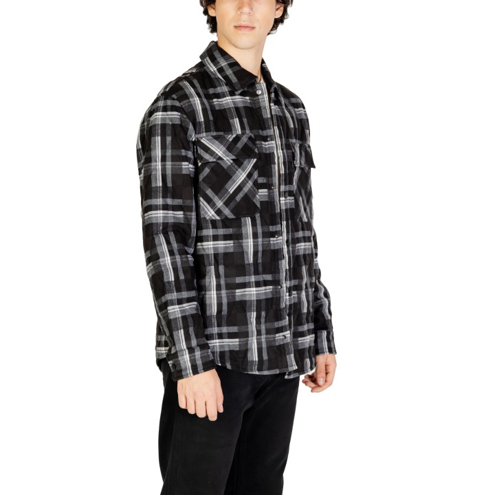 Chaqueta de hombre Gianni Lupo GL9797 negra vista tres cuartos