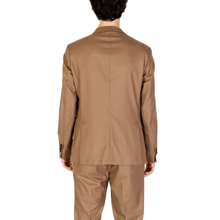 Blazer de hombre Hamaki-Ho GAI1579H beige oscuro vista posterior