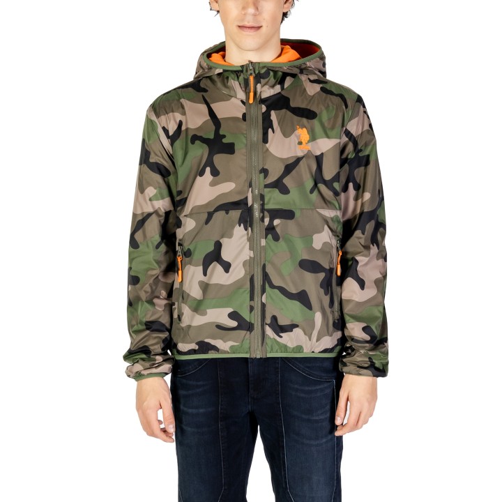 U.S. Polo Assn. chaqueta de hombre verde oliva camuflaje vista frontal