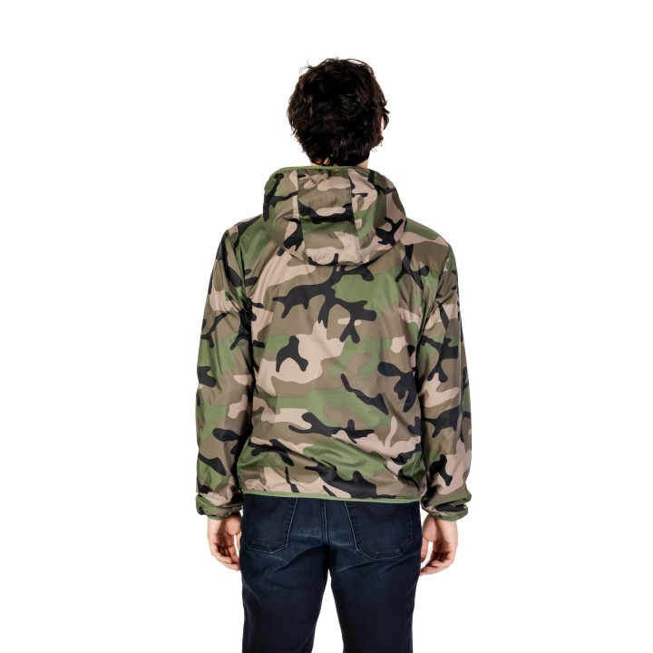 U.S. Polo Assn. chaqueta de hombre verde oliva camuflaje vista posterior