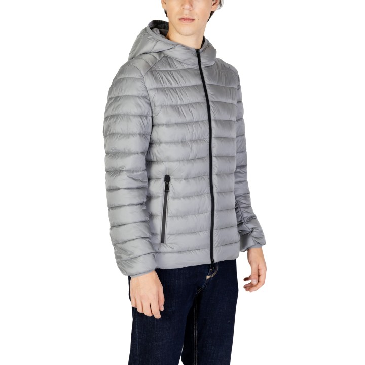 Gianni Lupo chaqueta acolchada de hombre gris GL8202H-F24 vista tres cuartos
