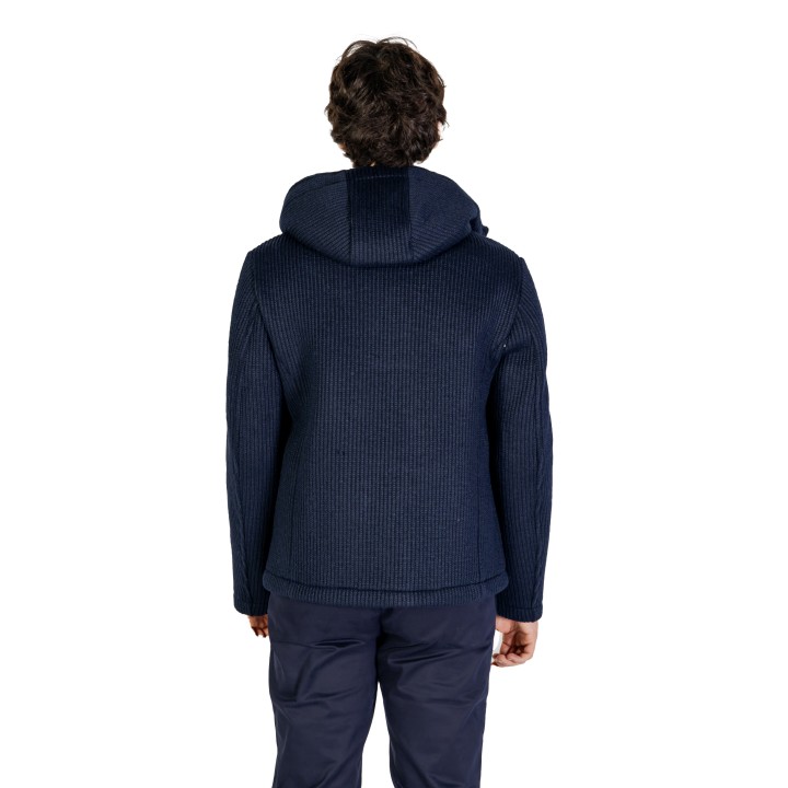 Hydra Clothing chaqueta de hombre azul texturizada vista posterior