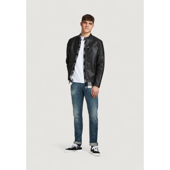 Chaqueta Jack Jones JJEROCKY NOOS negra para hombre vista frontal