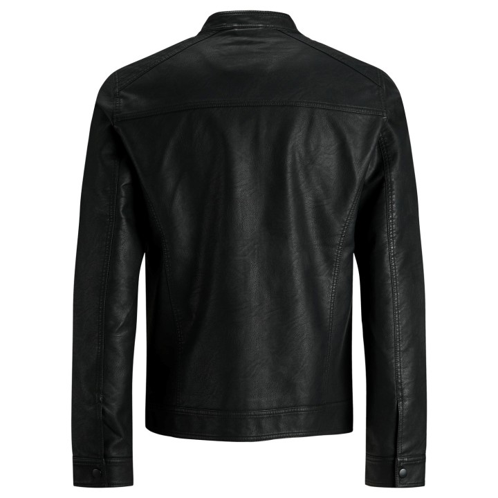 Jack Jones chaqueta de hombre negra 12182461 vista posterior